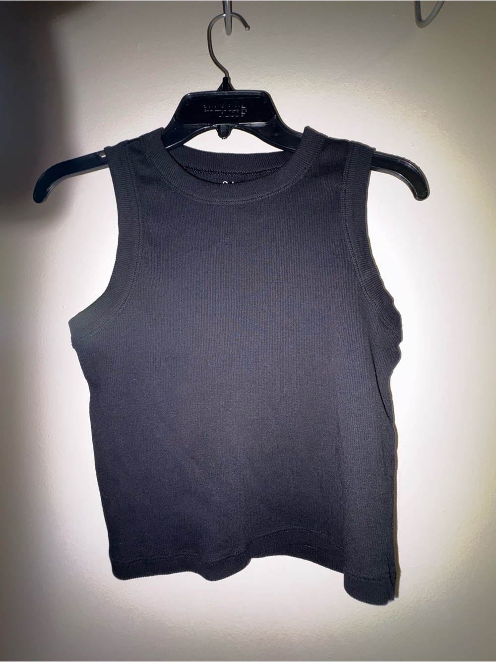 Quince Women Stretch Cotton Jersey Boat Neck Tank Sleeveless Top Black S